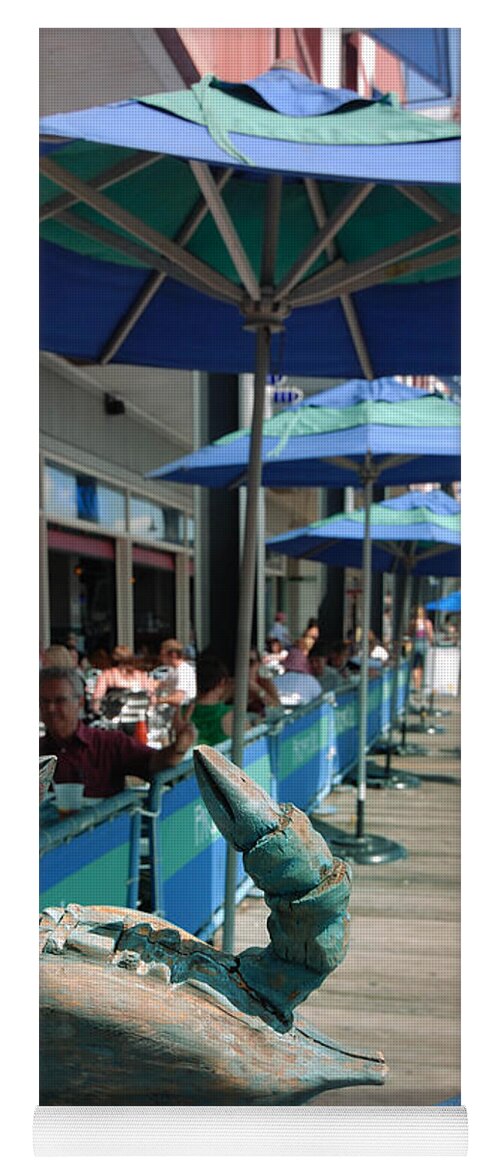 Boardwalk Yoga Mat featuring the photograph South Street Seaport New York Crab by Amy Cicconi