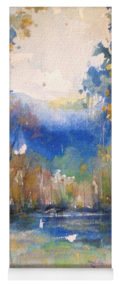 Blues Yoga Mat featuring the painting Southern Comfort by Robin Miller-Bookhout