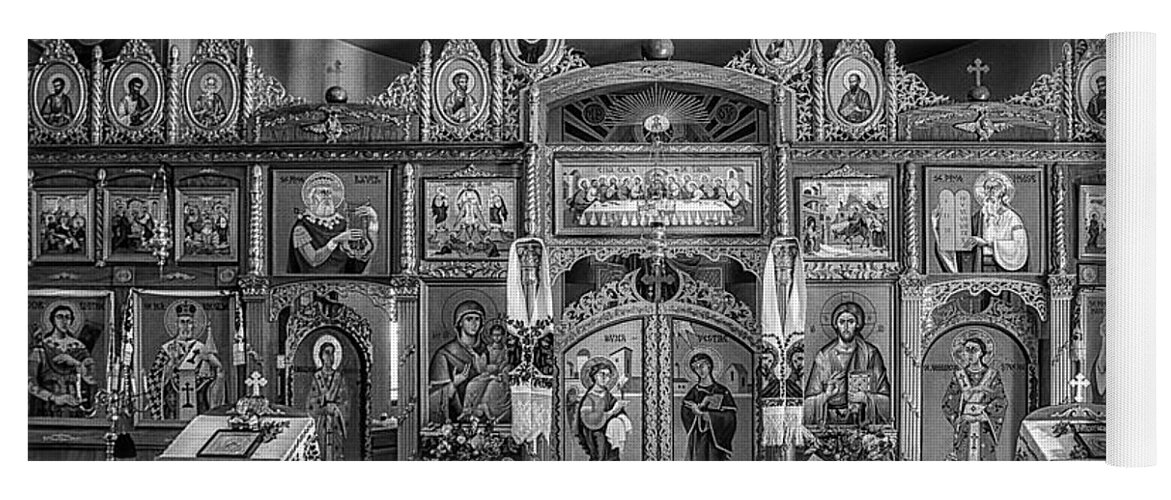 Church Yoga Mat featuring the photograph St. John the Baptist Romanian Orthodox Church by Priscilla Burgers