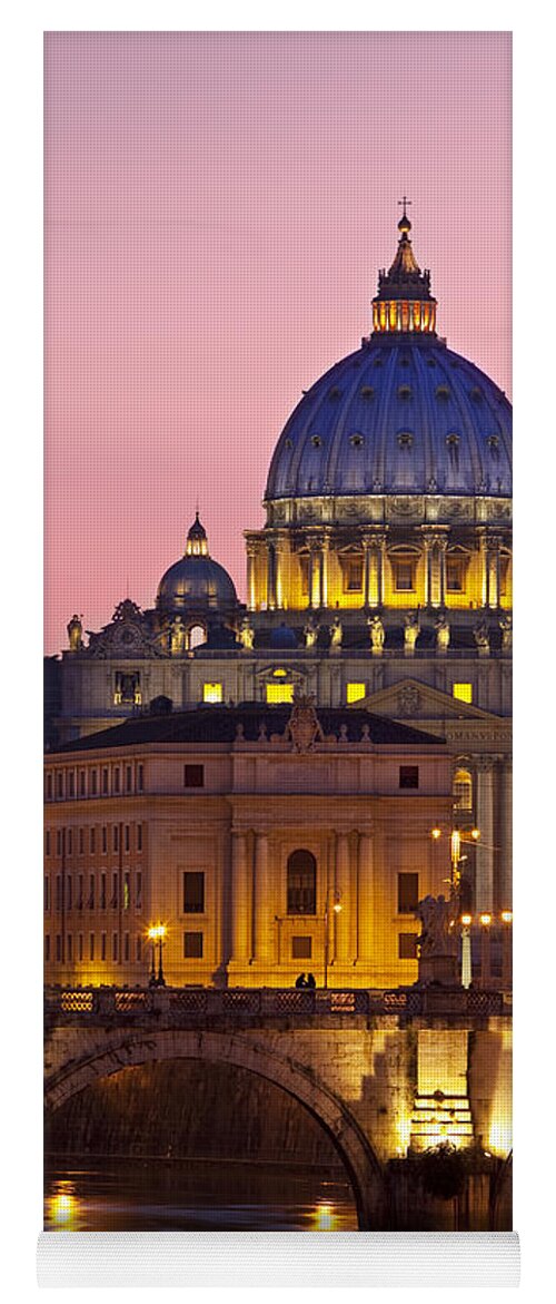 Saint Yoga Mat featuring the photograph St Peters Basilica by Brian Jannsen