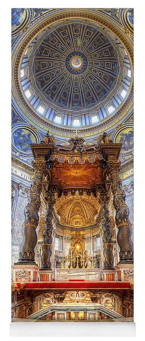 Yhun Suarez Yoga Mat featuring the photograph St Peter's Basilica by Yhun Suarez