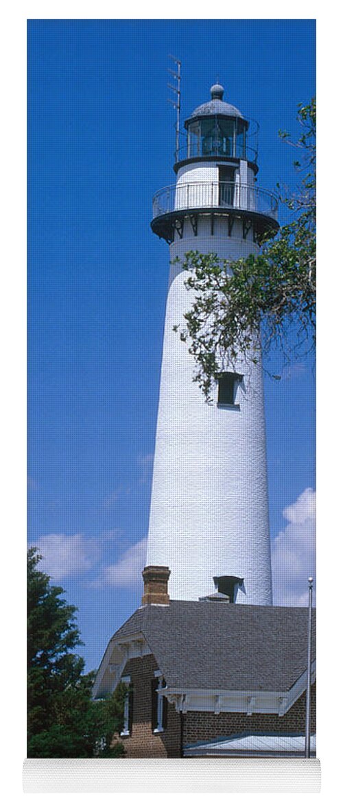 St. Simons Island Lighthouse Yoga Mat by Bruce Roberts - Pixels