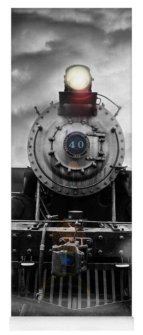 Essex. Train Yoga Mat featuring the photograph Steam Train Dream by Edward Fielding