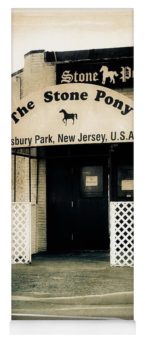 Street Photography Yoga Mat featuring the photograph Stone Pony by Colleen Kammerer