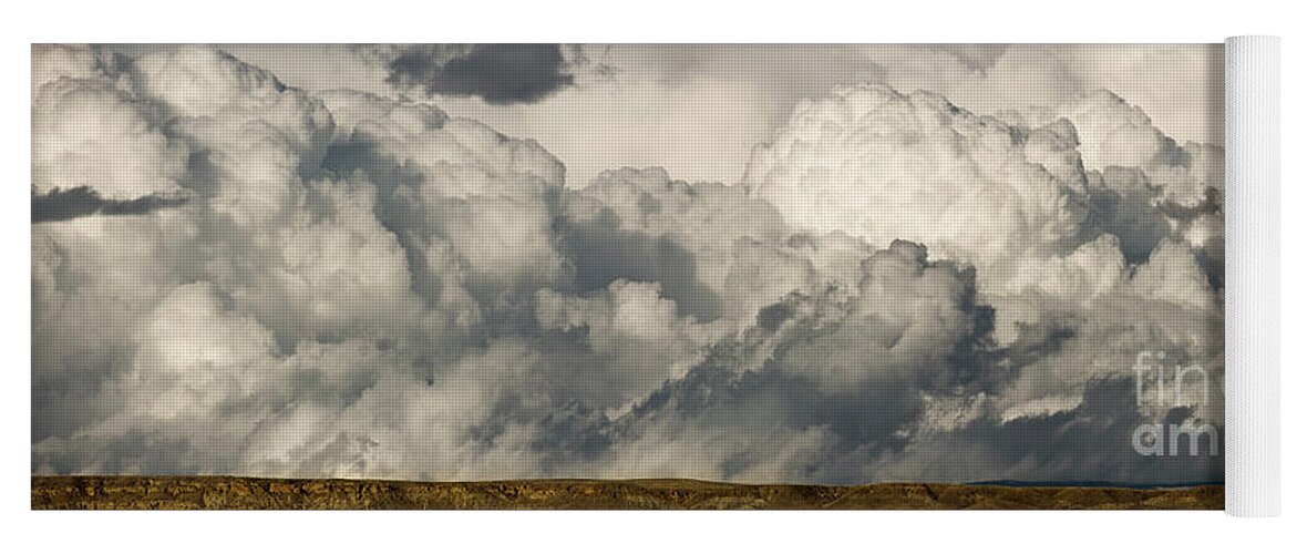 00431112 Yoga Mat featuring the photograph Storm And Sagebrush Desert by Yva Momatiuk John Eastcott