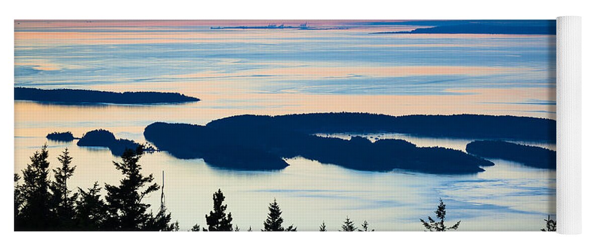 America Yoga Mat featuring the photograph Sucia Island by Inge Johnsson