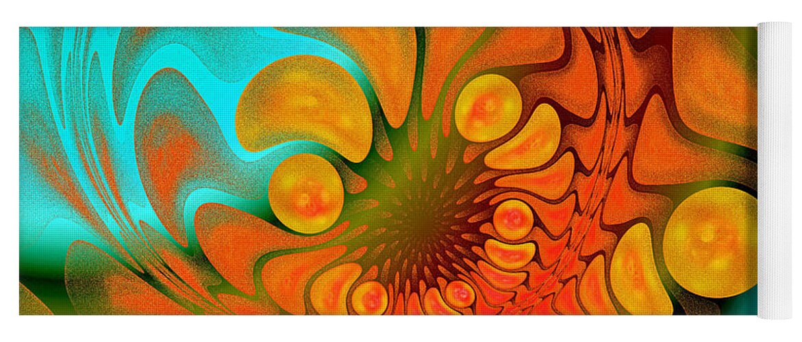 Andee Design Abstract Yoga Mat featuring the digital art Sugar Coat It by Andee Design