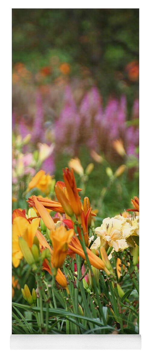 Flower Yoga Mat featuring the photograph Summer Colors Engaged by Susan Herber
