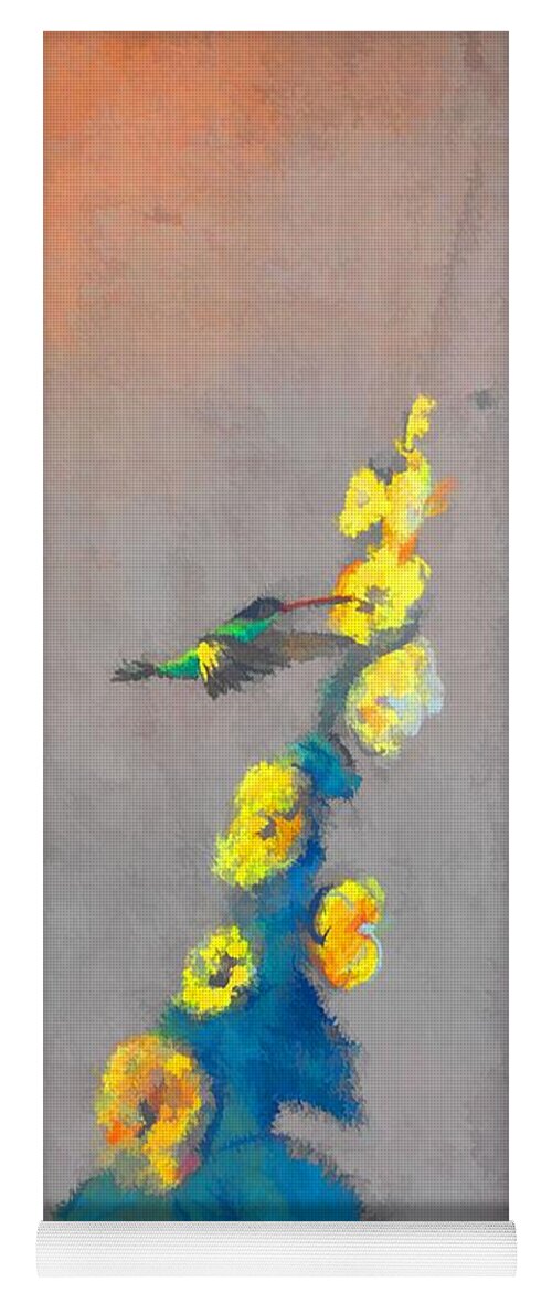 Birds Yoga Mat featuring the photograph Summer Hummer by Jan Amiss Photography