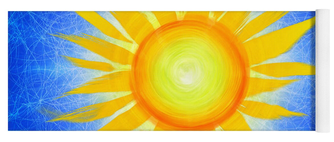 Sun Flower Yoga Mat featuring the photograph Sun Flower by Tim Gainey