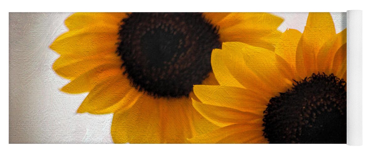 Flower Yoga Mat featuring the photograph Sunny flower on a rainy day by Tammy Espino