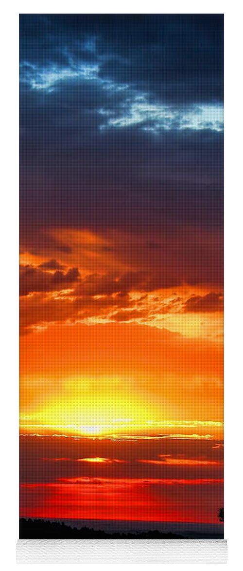 Sunrise Yoga Mat featuring the photograph Sunrise Over Keystone by Dale Kauzlaric