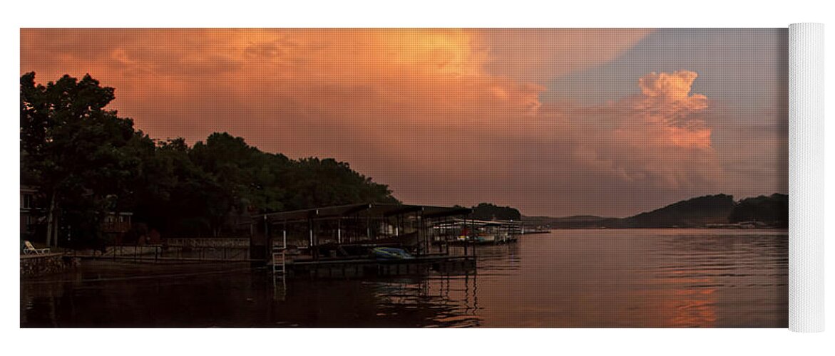 Lake Of The Ozarks Yoga Mat featuring the photograph Sunset at Lake of the Ozarks by Dennis Hedberg