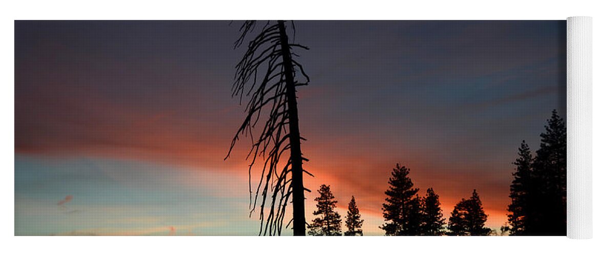 Yosemite National Park Yoga Mat featuring the photograph Sunset in Yosemite by Debra Thompson