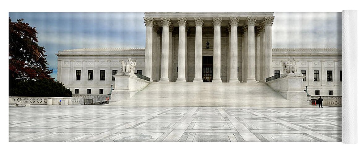 u.s. Supreme Court Yoga Mat featuring the photograph Supreme Court of the United States - Washington DC by Brendan Reals