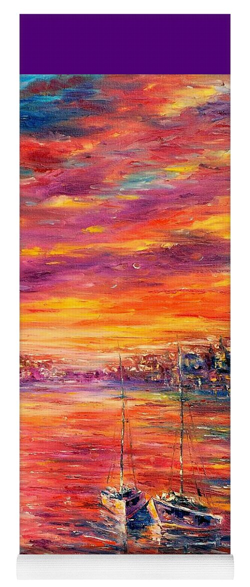 Contemporary Impressionism Yoga Mat featuring the painting Sweet Dreams Honey by Helen Kagan
