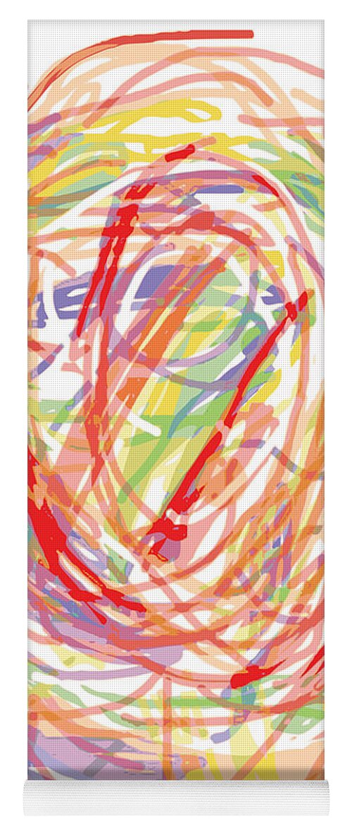 Flower Yoga Mat featuring the digital art Swirls by Joe Roache