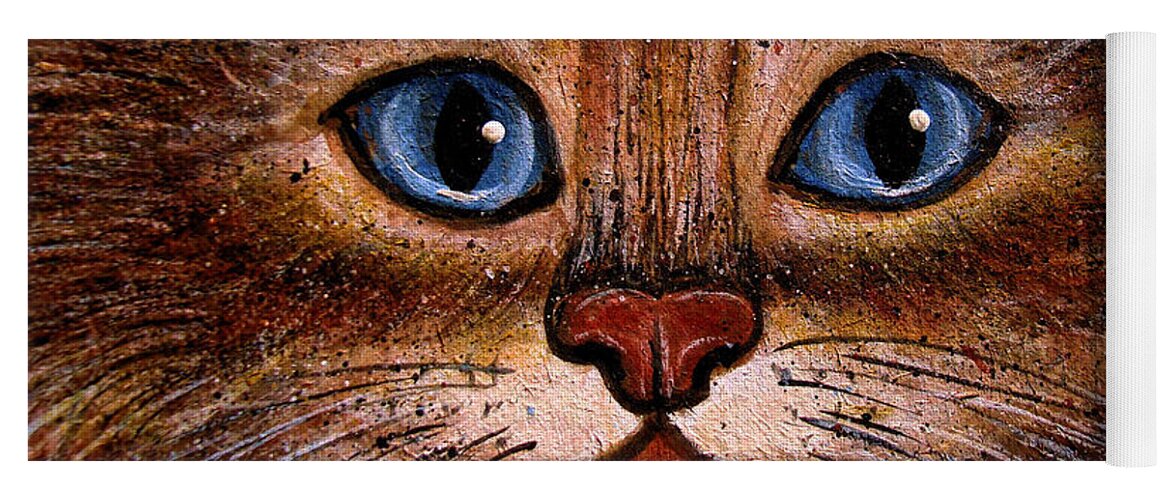 Cats Yoga Mat featuring the painting Tabby by Natalie Holland