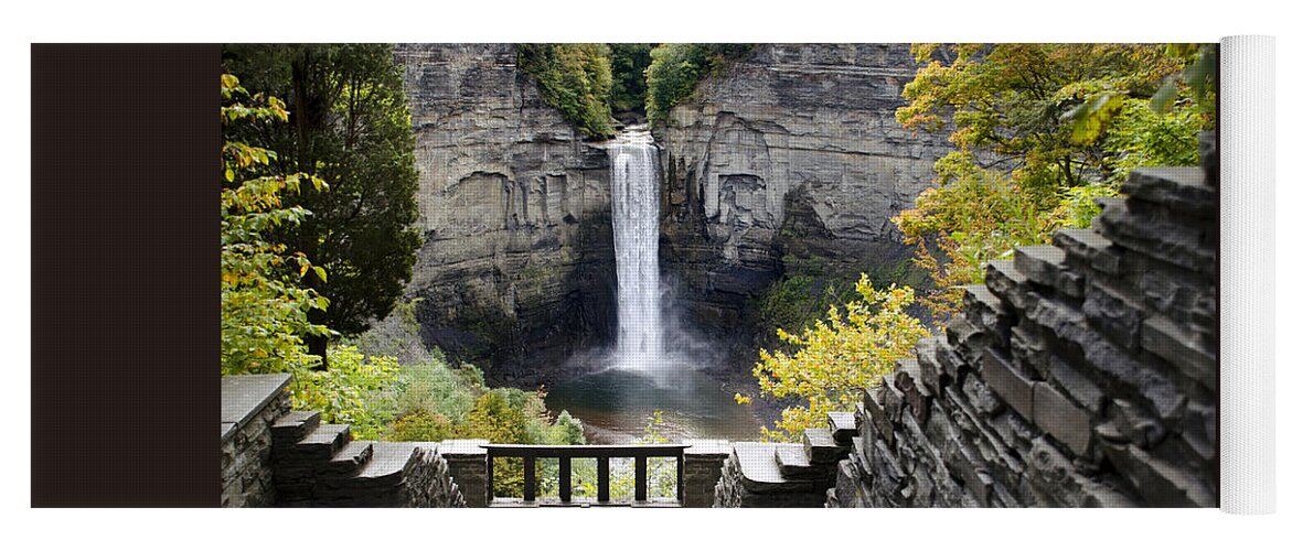 Taughannock Falls Yoga Mat featuring the photograph Taughannock Falls Overlook by Christina Rollo
