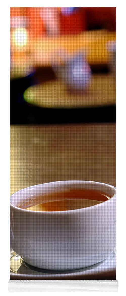 Tea Yoga Mat featuring the photograph Tea at the Shop by Olivier Le Queinec