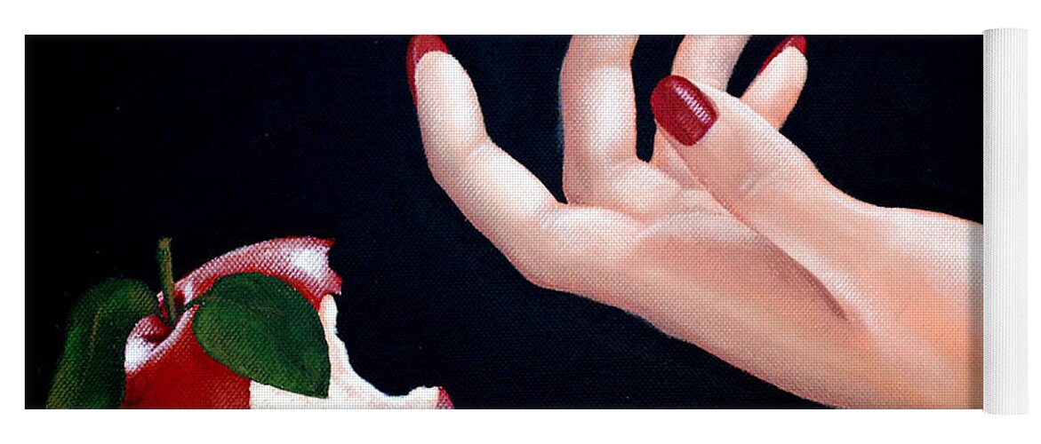 Adam Yoga Mat featuring the painting Temptation II by Glenn Pollard