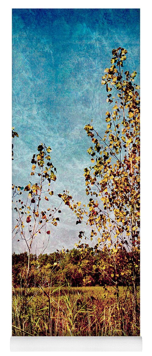 Trees Yoga Mat featuring the photograph Textural Trees by Shawna Rowe