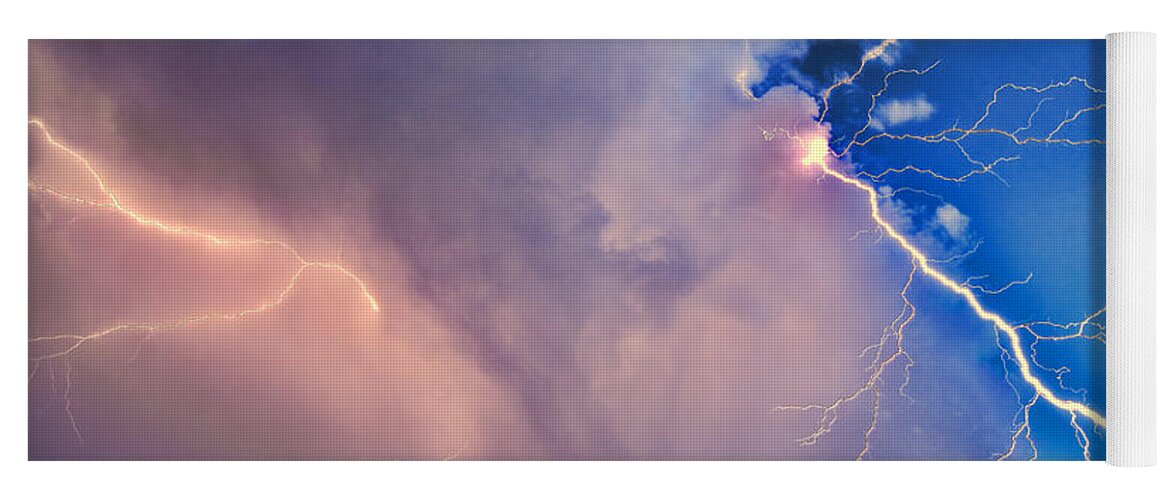 Thunder God Yoga Mat featuring the photograph The Arrival of Zeus by Jonathan Davison