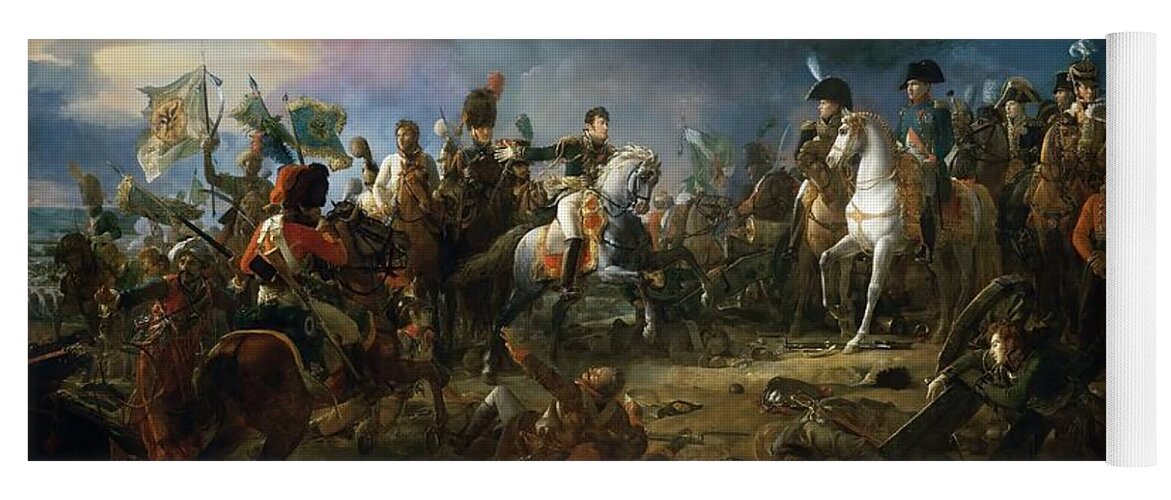 The Battle Of Austerlitz Yoga Mat featuring the painting The Battle of Austerlitz by Baron Francois Gerard