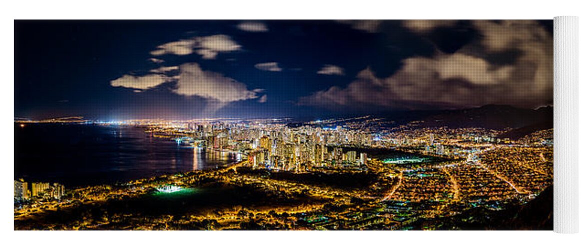 Honolulu Yoga Mat featuring the photograph The City of Aloha by Jason Chu