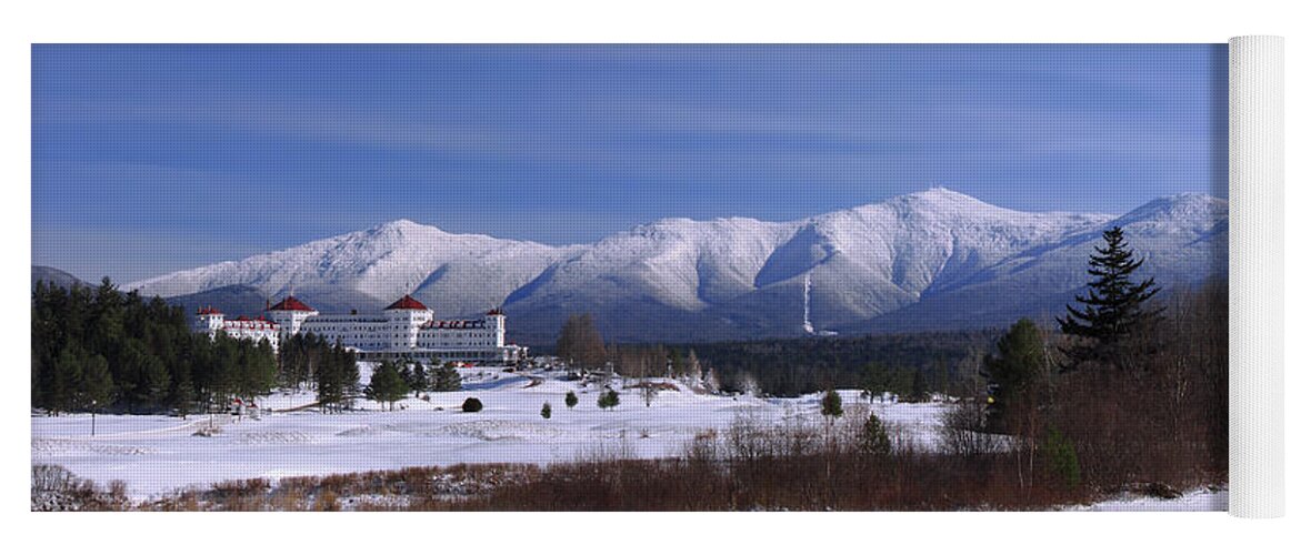 New Hampshire Yoga Mat featuring the photograph The Classic Mount Washington Hotel Shot by White Mountain Images