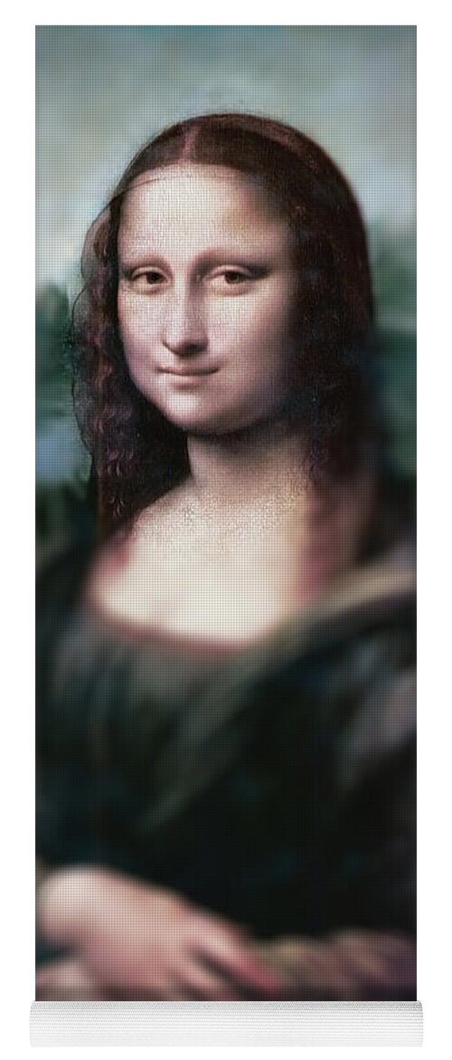 Leonardo Da Vinci Yoga Mat featuring the painting The Dream of the Mona Lisa by David Bridburg