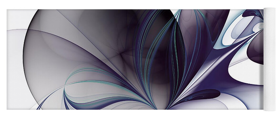Abstract Yoga Mat featuring the digital art The Easiness by Gabiw Art