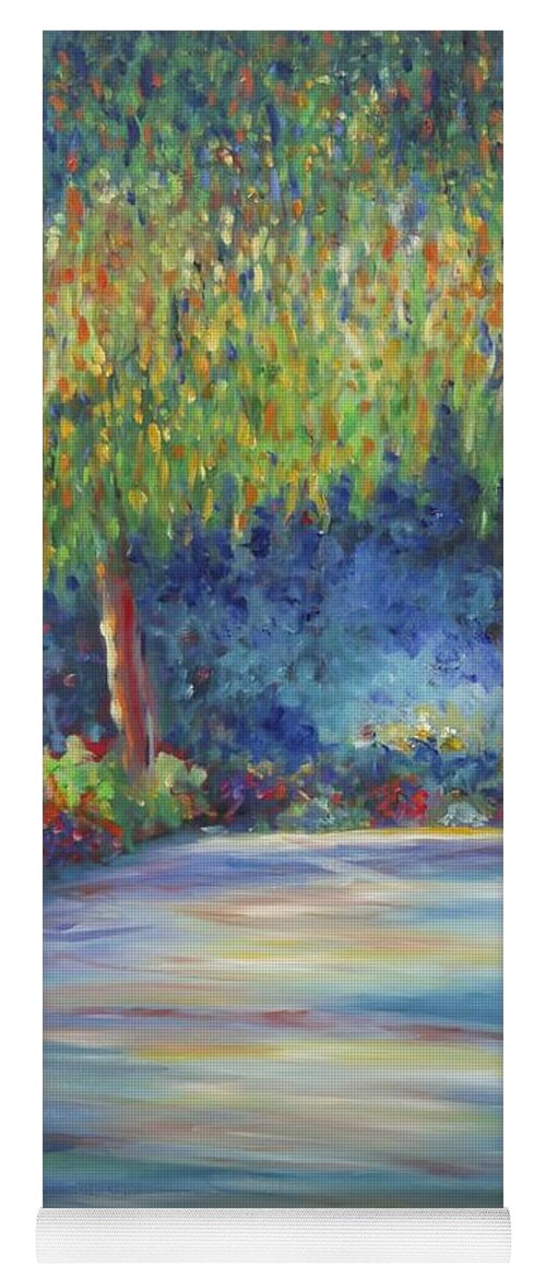 Landscape Yoga Mat featuring the painting The Edge by Shannon Grissom