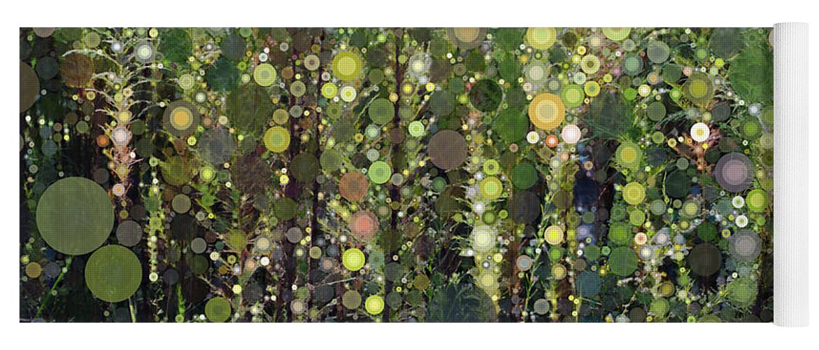 Digital Yoga Mat featuring the digital art The Forest by Linda Bailey