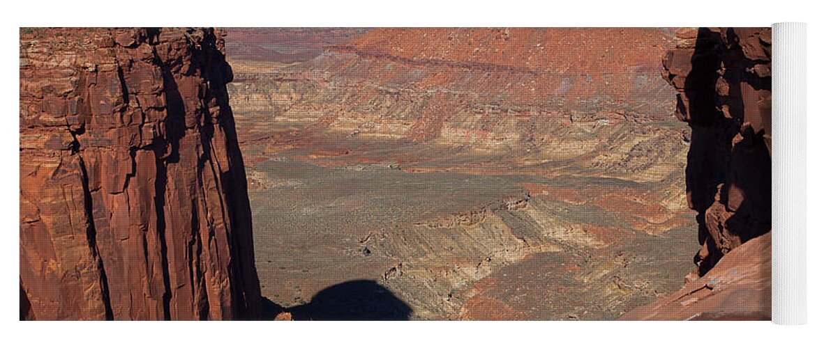 Canyonlands Yoga Mat featuring the photograph His Eye is on the Sparrow by Jim Garrison