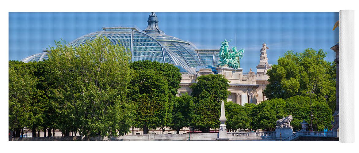 Palais Yoga Mat featuring the photograph The Grand Palais and the Alexandre Bridge Paris by Michal Bednarek