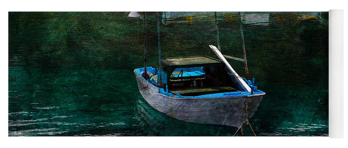 Fishing_boat Yoga Mat featuring the photograph The Greek Way by Randi Grace Nilsberg