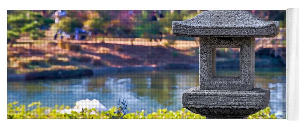 Tim Stanley Yoga Mat featuring the photograph The Japanese Garden at Hermann Park by Tim Stanley