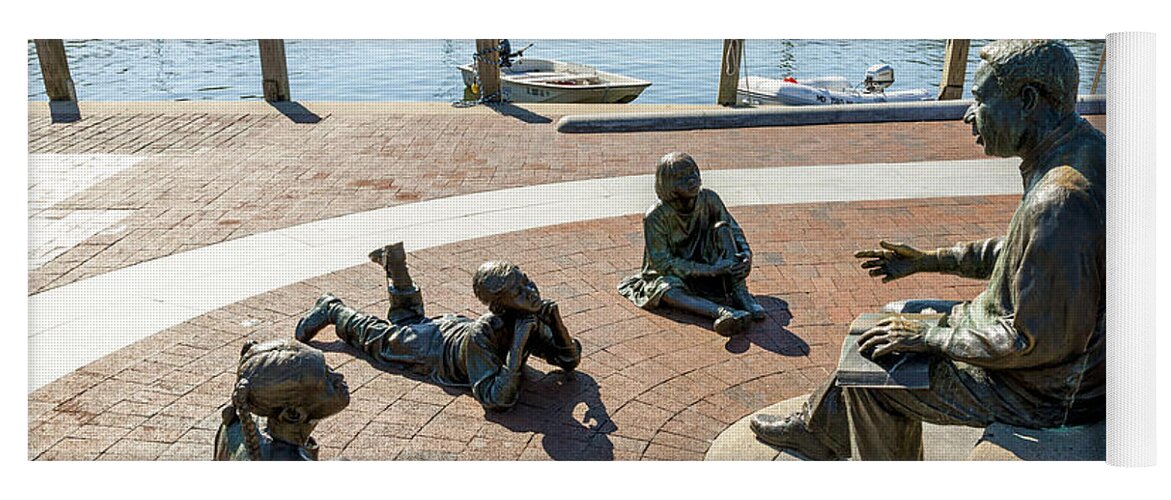 Alex Haley Yoga Mat featuring the photograph The Kunta Kinte-Alex Haley Memorial in Annapolis by William Kuta