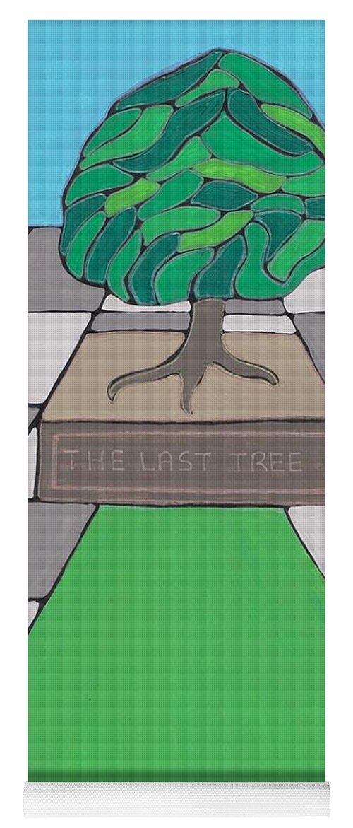 Tree Yoga Mat featuring the painting The Last Tree by Barbara St Jean