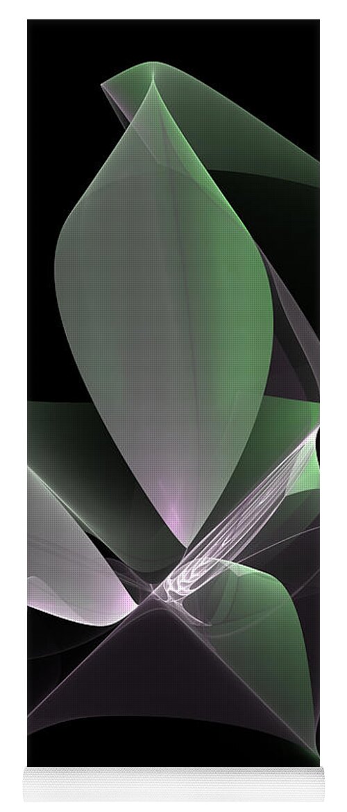 Abstract Yoga Mat featuring the digital art The Light Inside by Gabiw Art