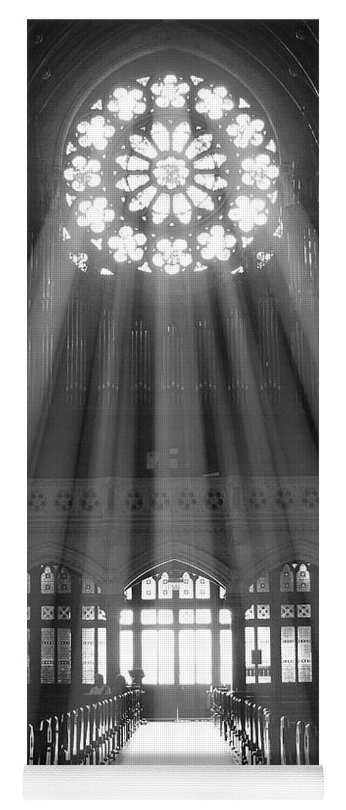 Cathedral Yoga Mat featuring the photograph The Light - Ireland by Mike McGlothlen