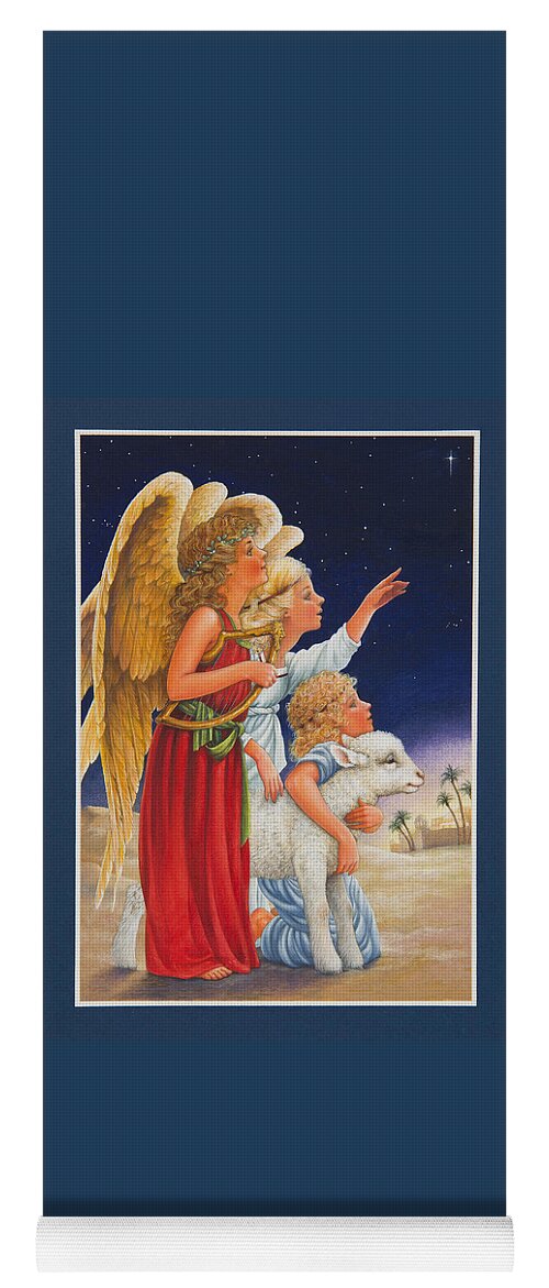 Angels Yoga Mat featuring the painting The Little Shepherd Boy by Lynn Bywaters