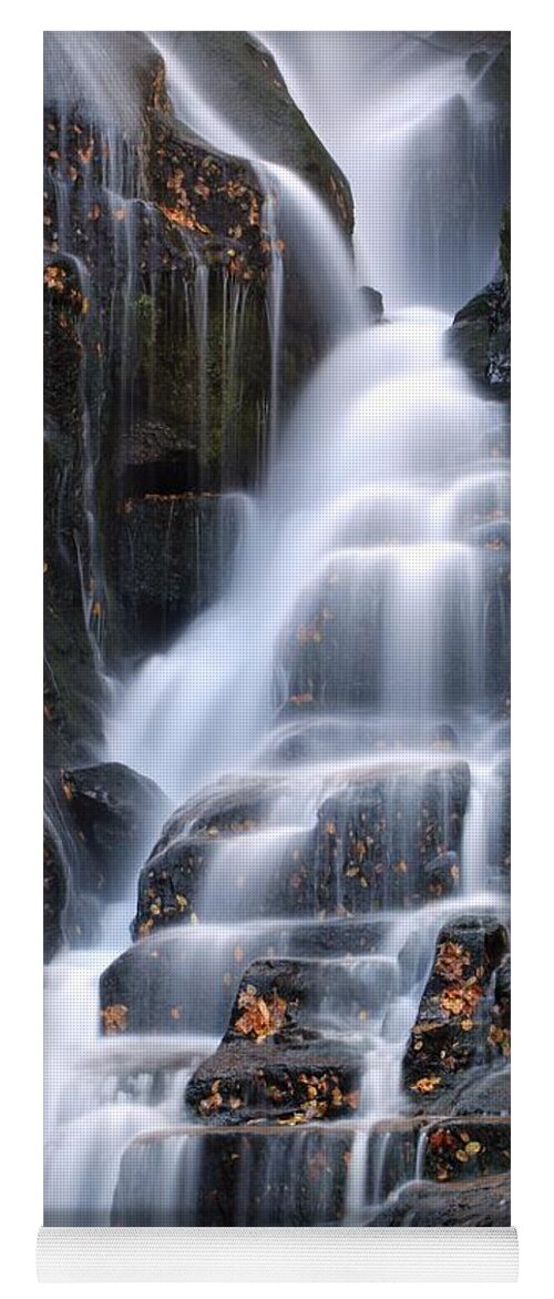 Eastatoe Falls Yoga Mat featuring the photograph The Magic of Waterfalls by Carol Montoya