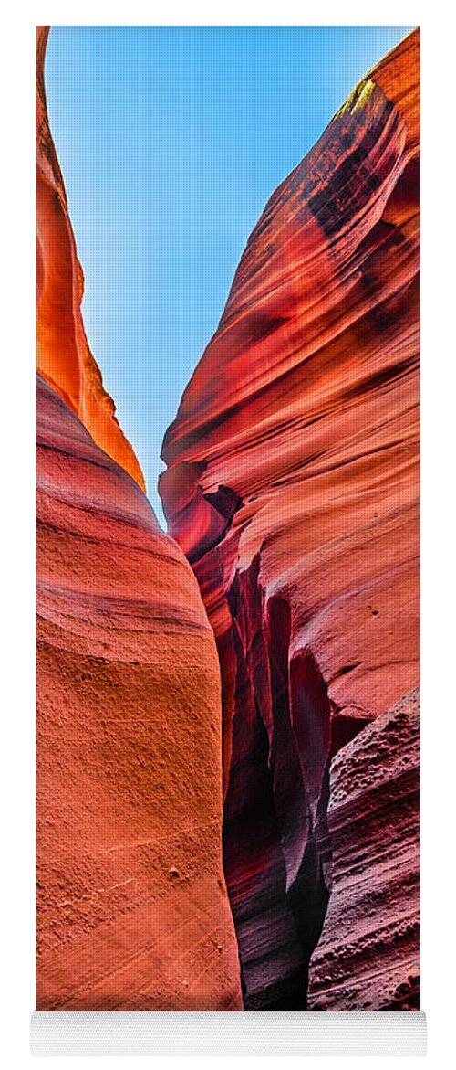 Antelope Canyon Yoga Mat featuring the photograph The Mysterious Canyon 1 by Jason Chu