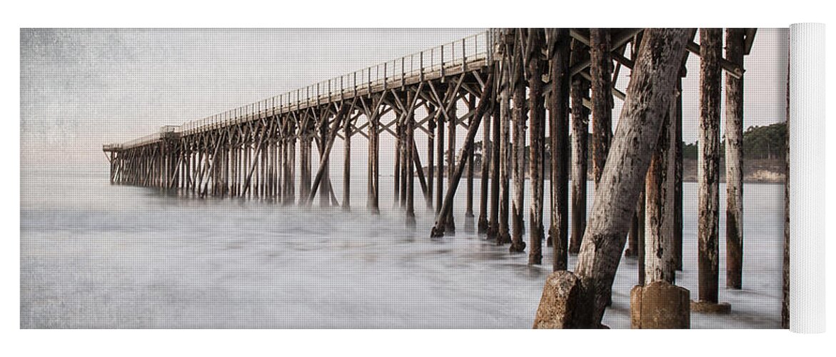 Big Sur Yoga Mat featuring the photograph The Pier by George Buxbaum