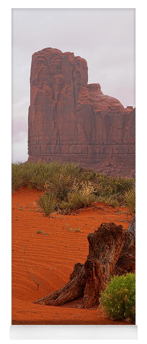 Red Soil Yoga Mat featuring the photograph The Red Land by Jim Garrison