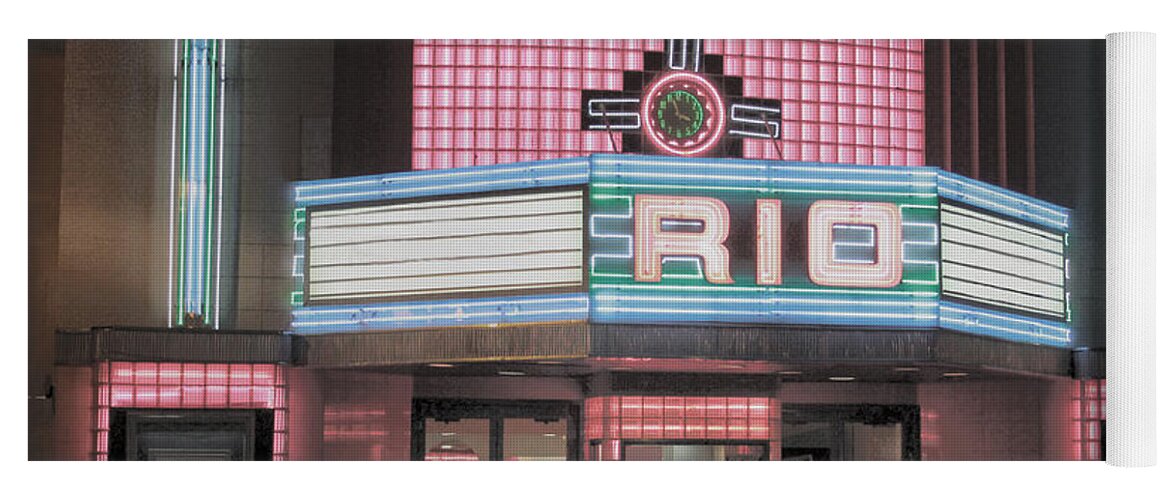 Rio Yoga Mat featuring the photograph The Rio at Night by Lynn Sprowl