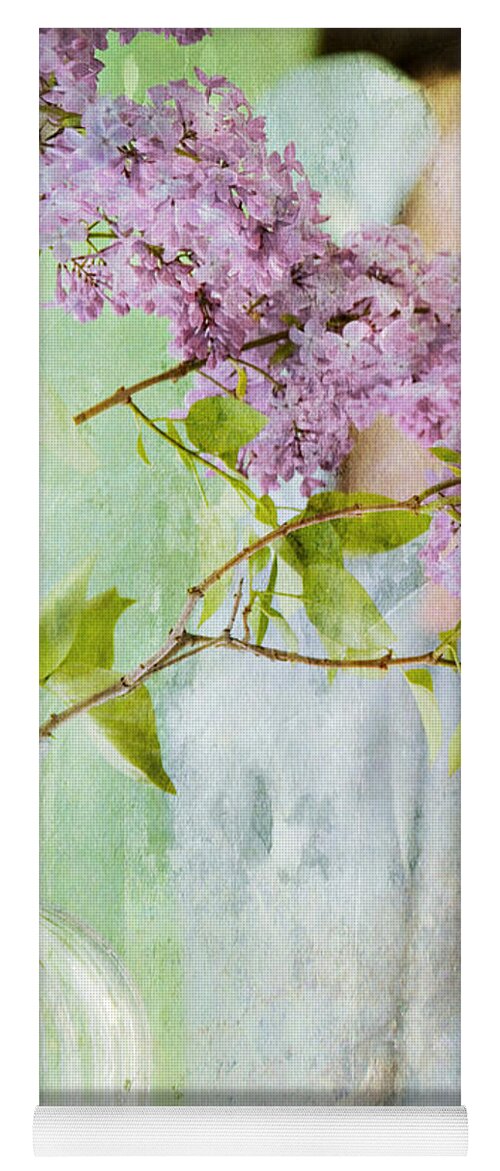 Lilacs Yoga Mat featuring the photograph The Scent Of Lilacs by Theresa Tahara