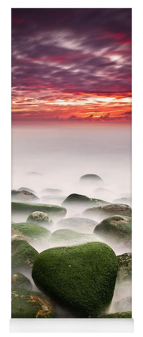 Rocks Yoga Mat featuring the photograph The shape of my heart by Jorge Maia